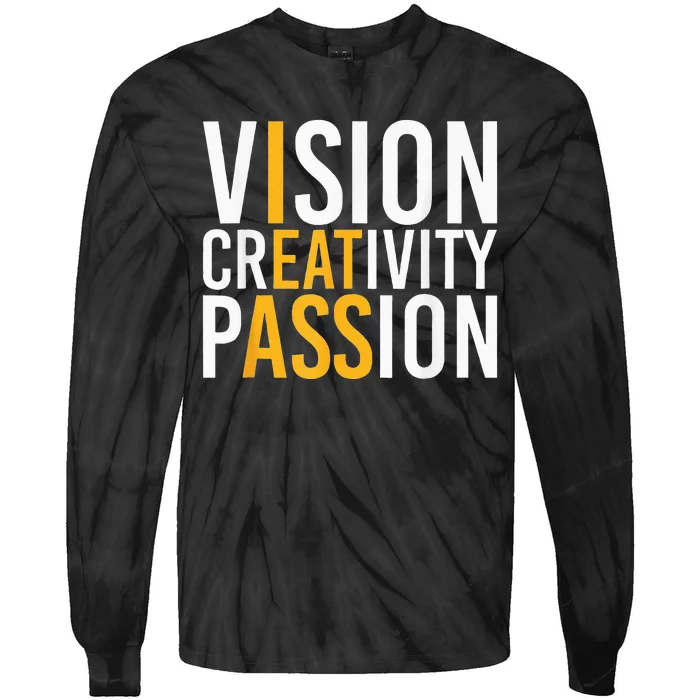 Vision Creativity Passion Tie-Dye Long Sleeve Shirt