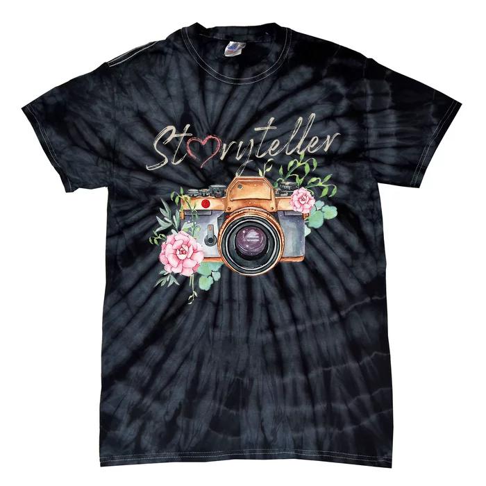 Vintage Camera Photography Lover Photographer Tie-Dye T-Shirt