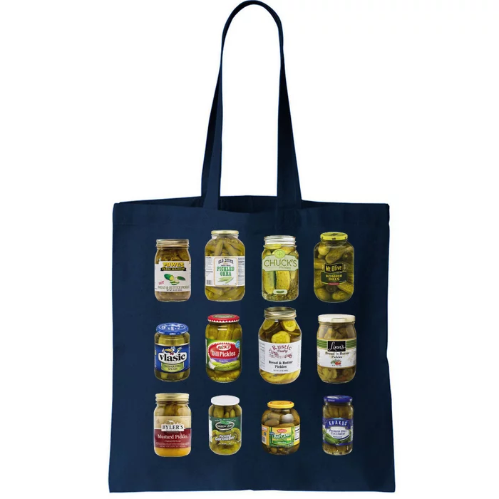 Vintage Canned Pickles Retro Canning Season Canned Pickles Tote Bag