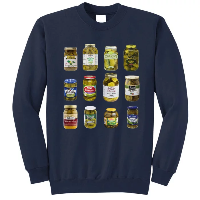 Vintage Canned Pickles Retro Canning Season Canned Pickles Tall Sweatshirt