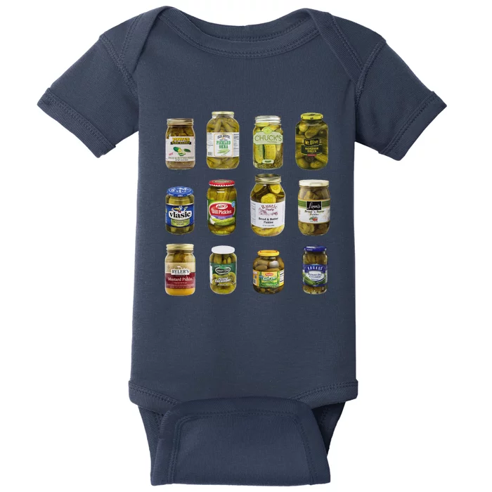 Vintage Canned Pickles Retro Canning Season Canned Pickles Baby Bodysuit