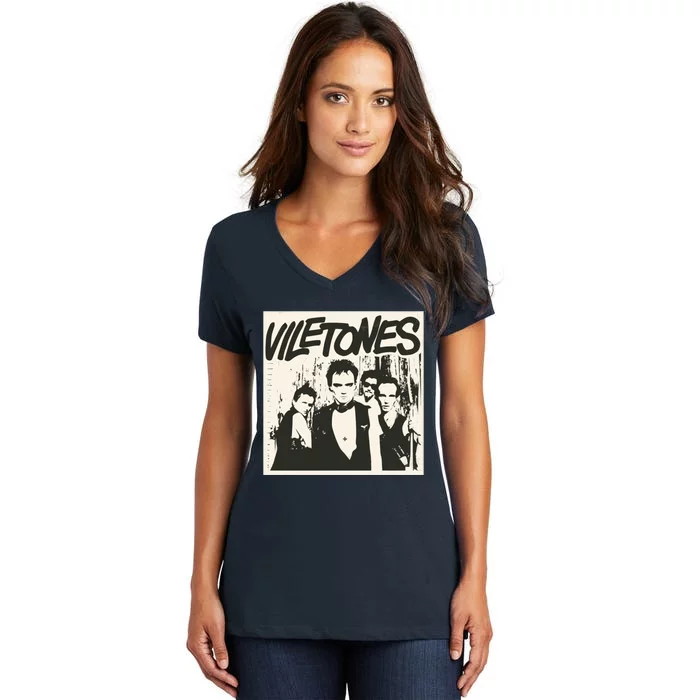 Viletones Canadian Punk Women's V-Neck T-Shirt