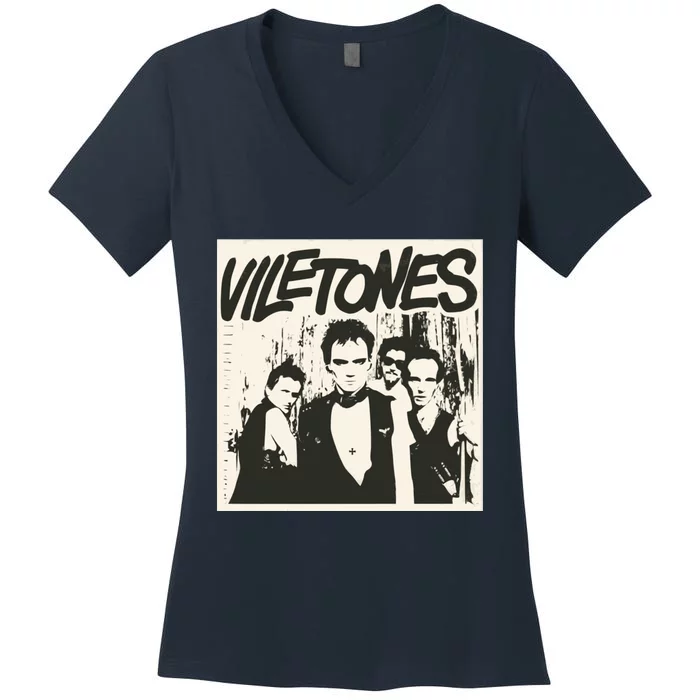 Viletones Canadian Punk Women's V-Neck T-Shirt