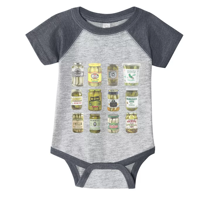 Vintage Canned Pickles Lovers Infant Baby Jersey Bodysuit