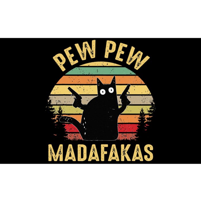 Vintage Cats Pew Pew Madafakas Funny Crazy Cat Lovers Gifts Bumper Sticker