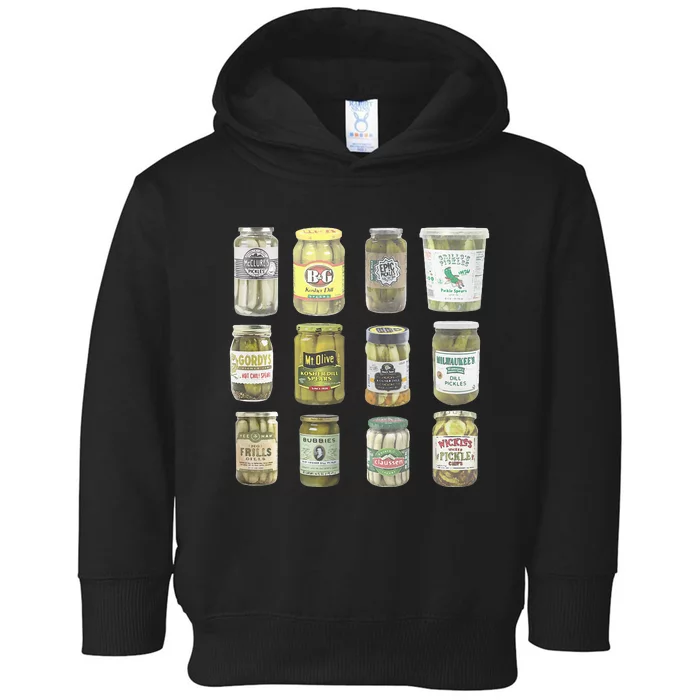 Vintage Canned Pickles Lovers Toddler Hoodie