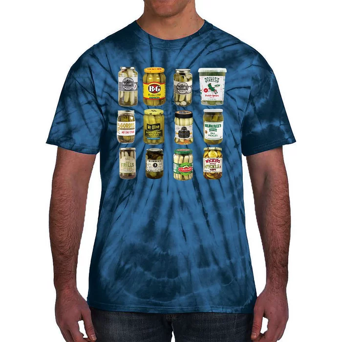 Vintage Canned Pickles Lover Funny Trendy Tie-Dye T-Shirt