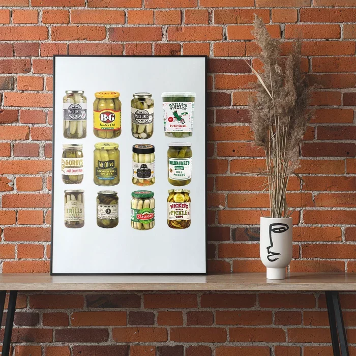 Vintage Canned Pickles Lover Funny Trendy Poster