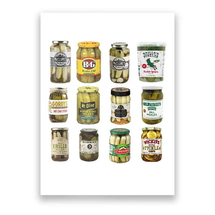 Vintage Canned Pickles Lover Funny Trendy Poster