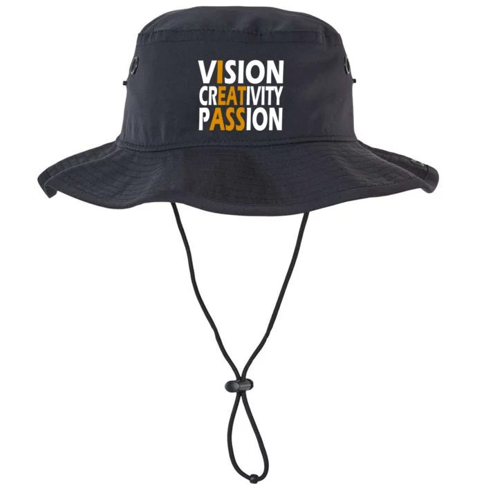 Vision Creativity Passion Funny Humor Legacy Cool Fit Booney Bucket Hat