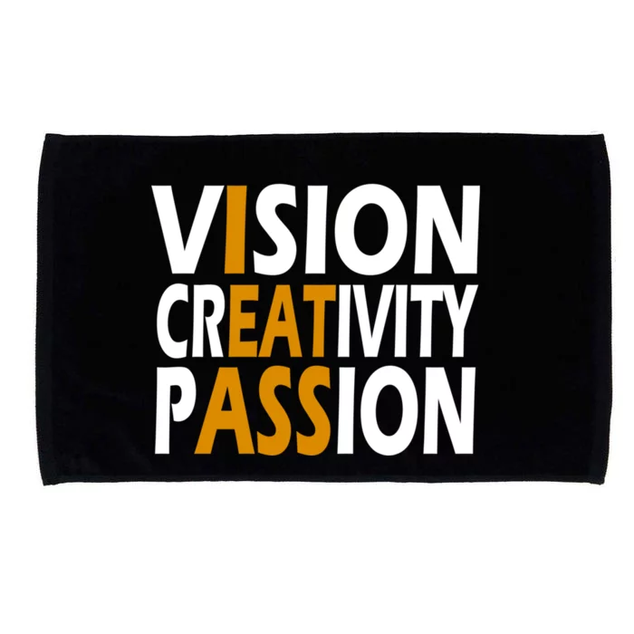 Vision Creativity Passion Funny Humor Microfiber Hand Towel