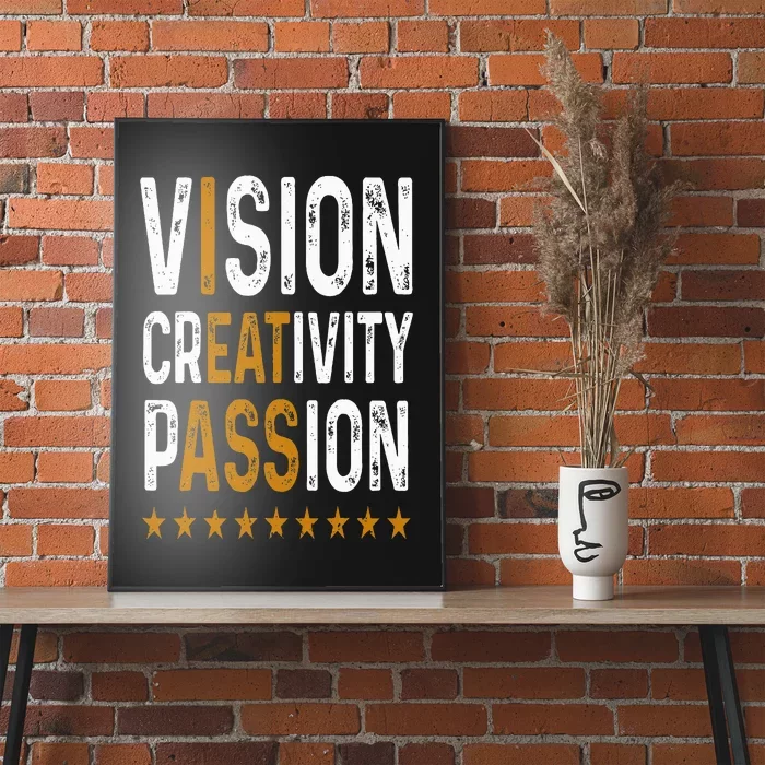 Vision Creativity Passion Poster