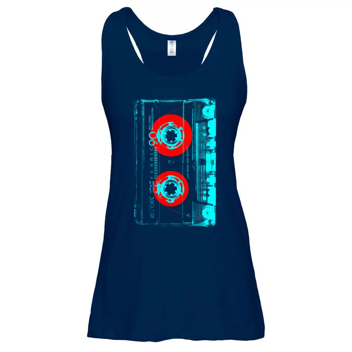 Vintage Cassette Pop Art Style Ladies Essential Flowy Tank