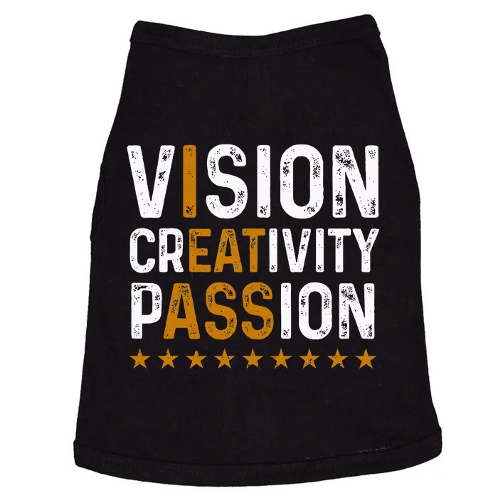 Vision Creativity Passion Doggie Tank