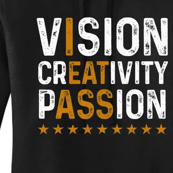 Vision Creativity Passion Women's Pullover Hoodie