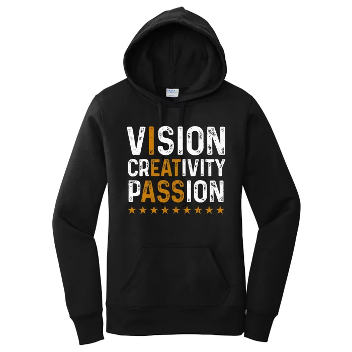 Vision Creativity Passion Women's Pullover Hoodie