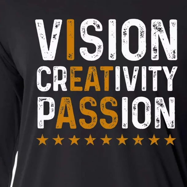 Vision Creativity Passion Cooling Performance Long Sleeve Crew