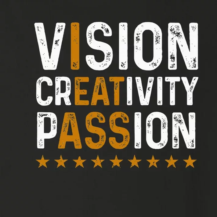 Vision Creativity Passion Toddler Long Sleeve Shirt