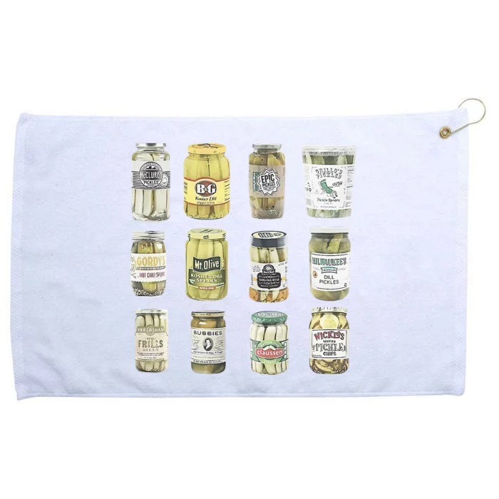 Vintage Canned Pickles Homemade Dill Pickles Grommeted Golf Towel