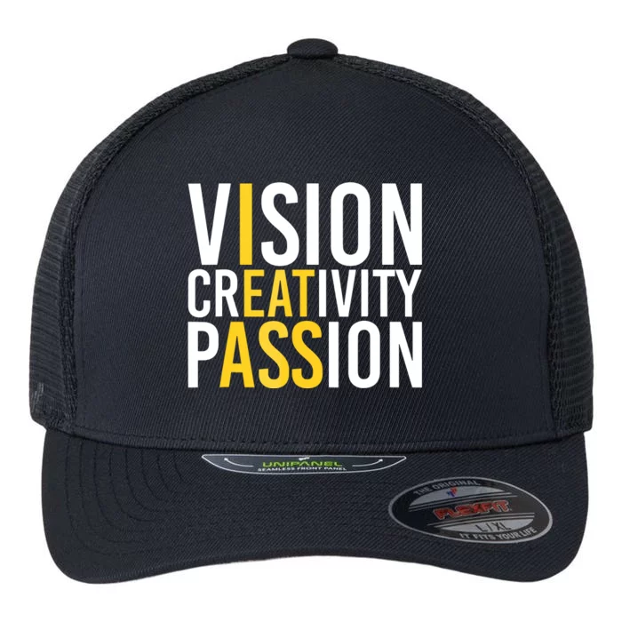 Vision Creativity Passion Flexfit Unipanel Trucker Cap