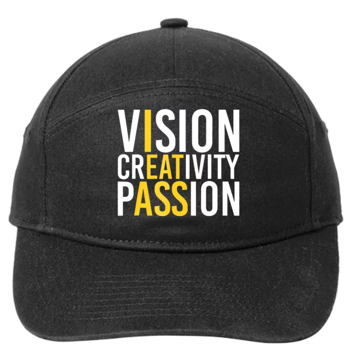 Vision Creativity Passion 7-Panel Snapback Hat