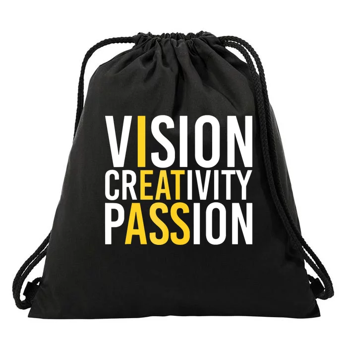 Vision Creativity Passion Drawstring Bag