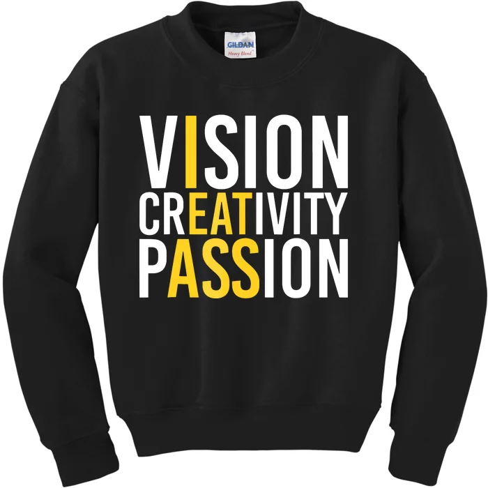 Vision Creativity Passion Kids Sweatshirt