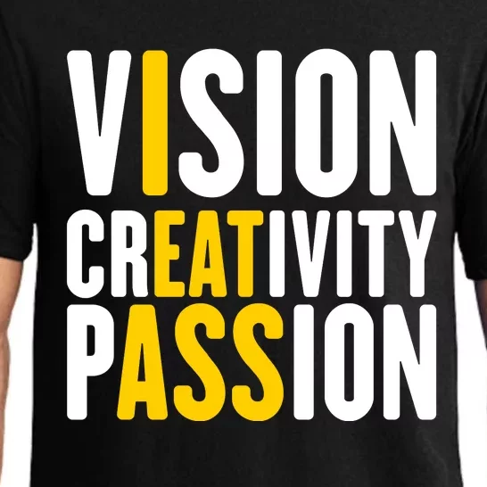 Vision Creativity Passion Funny Hidden Message I Eat Ass Pajama Set