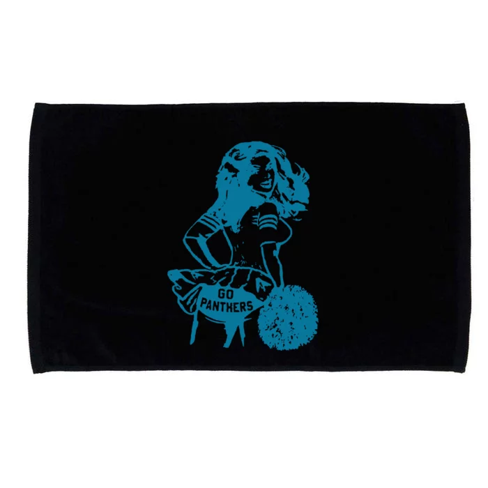 Vintage Carolina Panthers T Shirt Carolina Panthers Shirt Cheerleader Shirt Retro Tee Microfiber Hand Towel