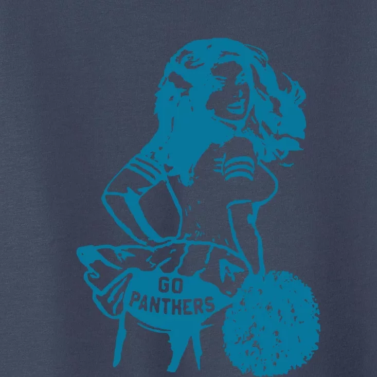 Vintage Carolina Panthers T Shirt Carolina Panthers Shirt Cheerleader Shirt  Retro Tee Toddler T-Shirt