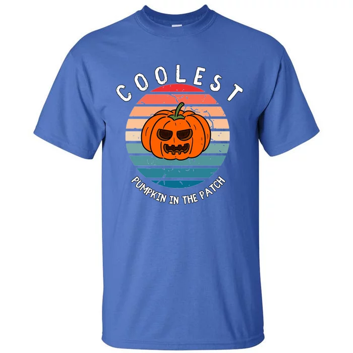 Vintage Coolest Pumpkin Happy Halloween Vibe Costume Gift Tall T-Shirt