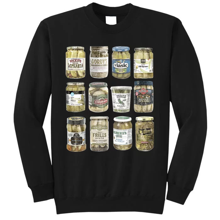 Vintage Canned Pickles Retro Pickles Lovers Canning Pickle Tall Sweatshirt