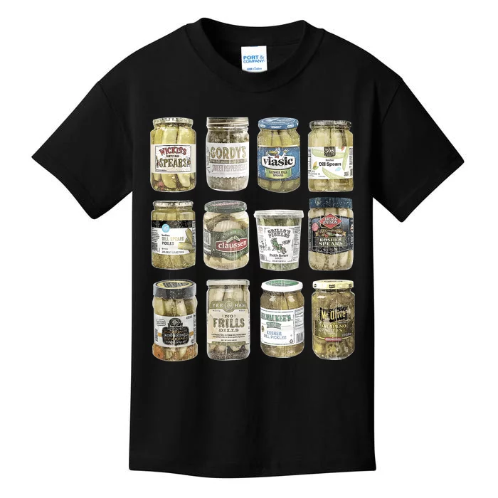 Vintage Canned Pickles Retro Pickles Lovers Canning Pickle Kids T-Shirt