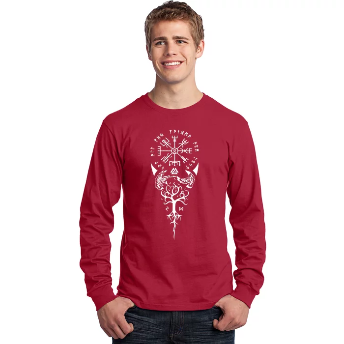 Viking Compass Protection Old Norse Warrior Long Sleeve Shirt