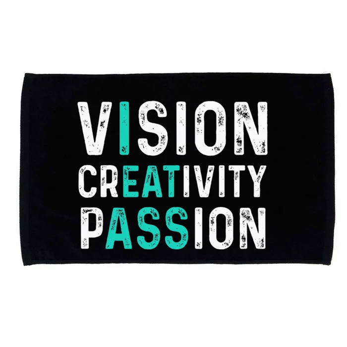 Vision Creativity Passion Vintage Microfiber Hand Towel