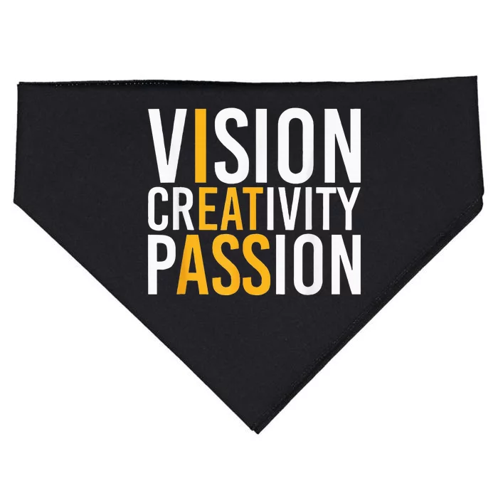 Vision Creativity Passion USA-Made Doggie Bandana