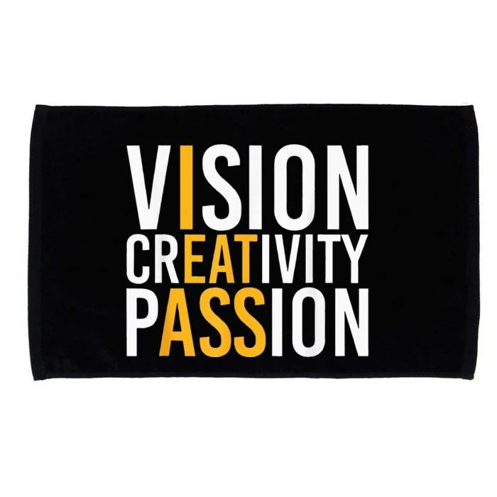 Vision Creativity Passion Microfiber Hand Towel