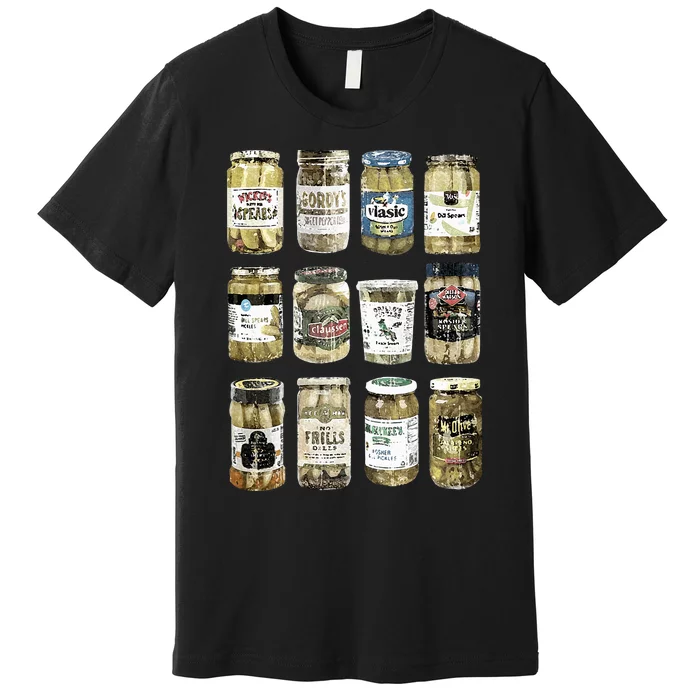 Vintage Canned Pickles Funny Pickle Lovers Premium T-Shirt