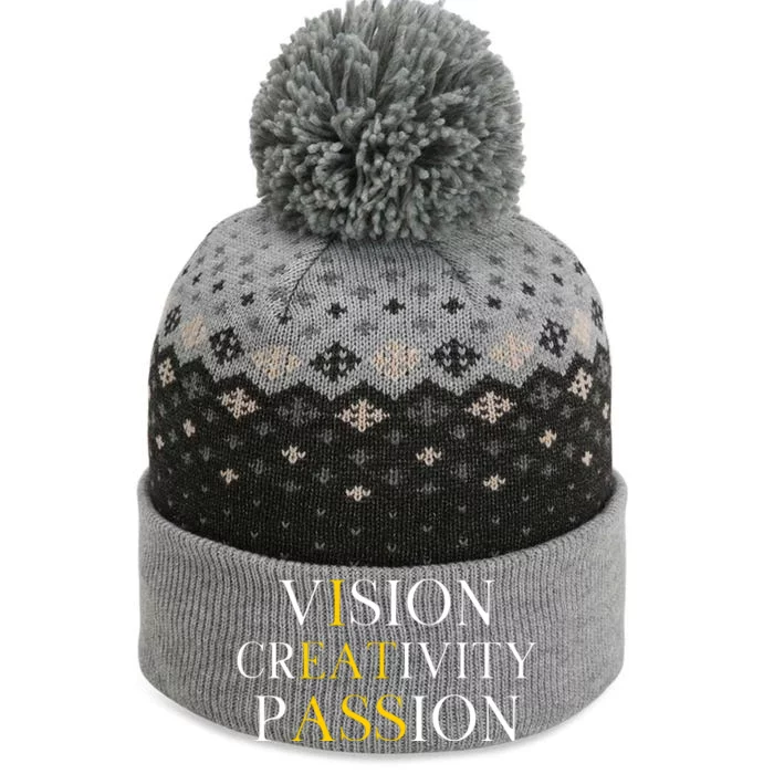 Vision Creativity Passion The Baniff Cuffed Pom Beanie