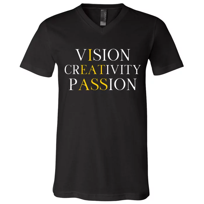 Vision Creativity Passion V-Neck T-Shirt