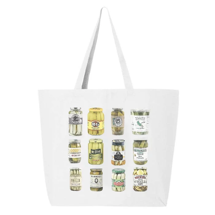 Vintage Canned Pickles Homemade Dill Pickles Gifts For Mom 25L Jumbo Tote