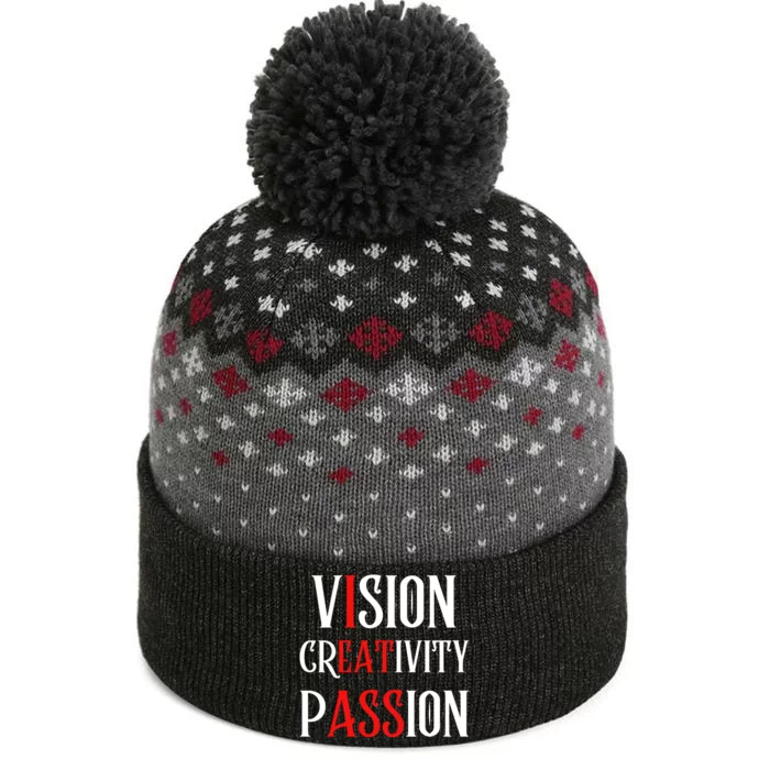 Vision Creativity Passion The Baniff Cuffed Pom Beanie