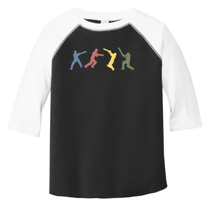 Vintage Cricket Player Sports Lover Team Coach Graphic Premium Toddler Fine Jersey T-Shirt