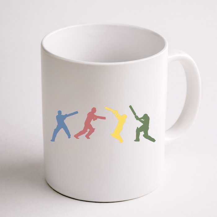 Vintage Cricket Player Sports Lover Team Coach Graphic Premium Front & Back Coffee Mug