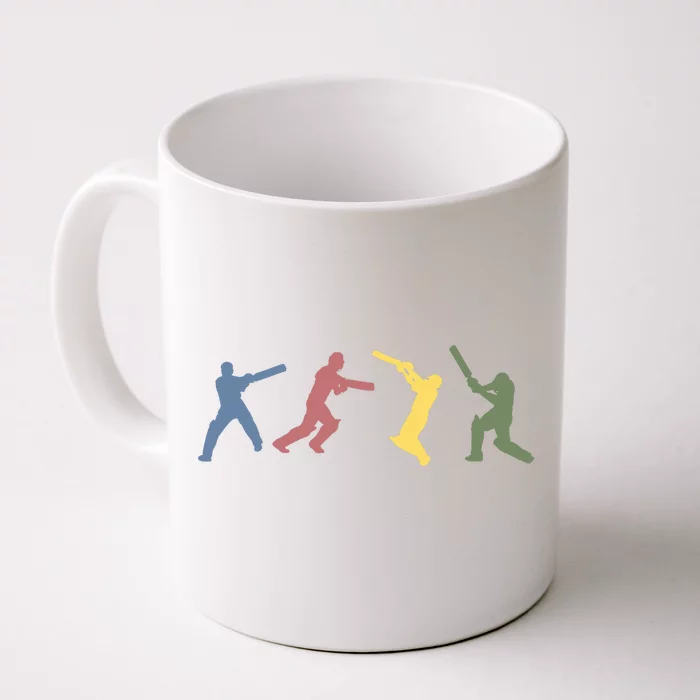 Vintage Cricket Player Sports Lover Team Coach Graphic Premium Front & Back Coffee Mug