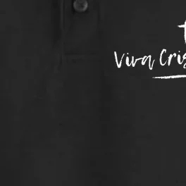 Viva Cristo Rey Catholic Christian Religious Dry Zone Grid Performance Polo