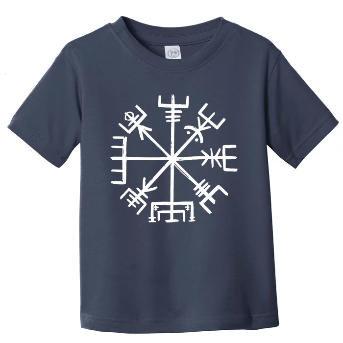 Viking Compass Round Valhalla Viking Toddler T-Shirt