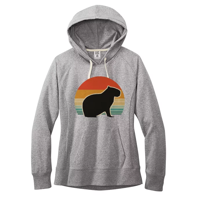 Vintage Capybara Retro Capybara Women's Fleece Hoodie