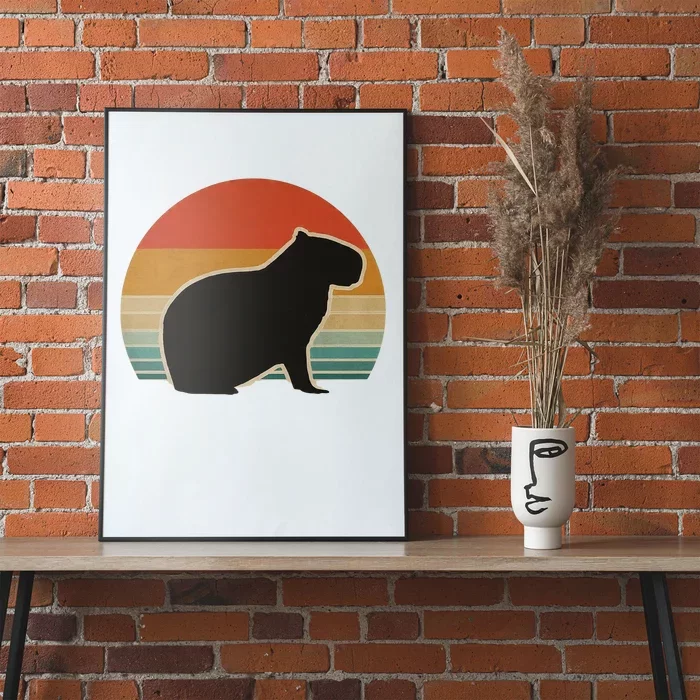 Vintage Capybara Retro Capybara Poster