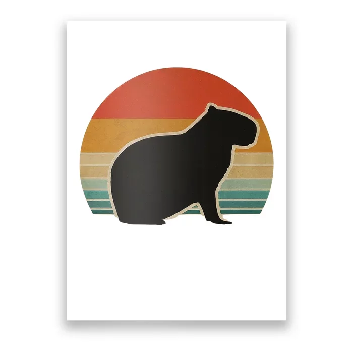 Vintage Capybara Retro Capybara Poster